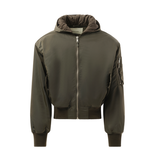 Hooded Broad Bomber in Jade