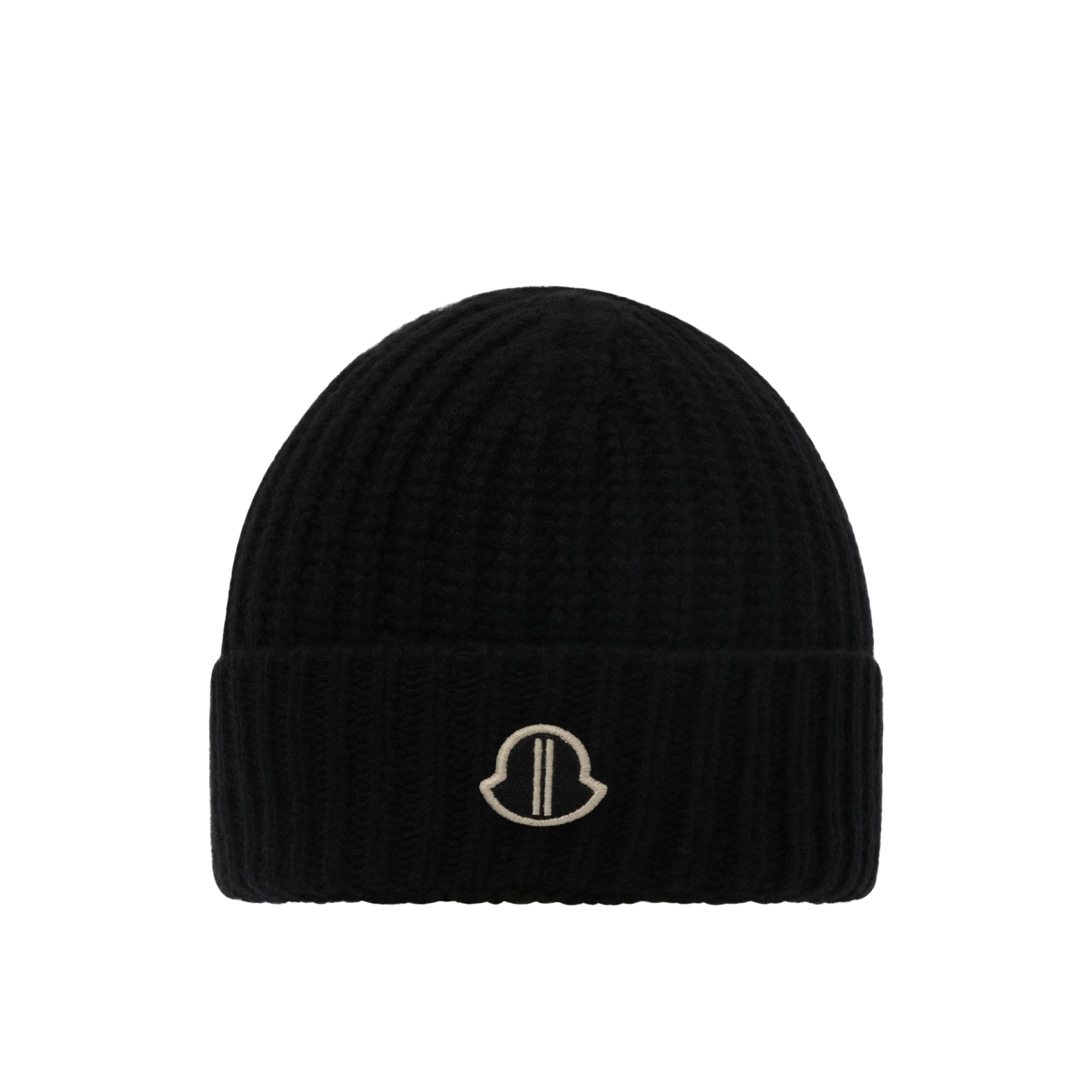 Rick Owens x Moncler Logo Beanie in Black