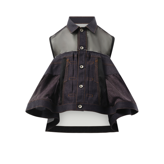 Denim Mix Shirt in Indigo