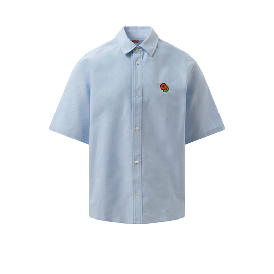 Kenzo Pop Crest Short Sleeve Shirt in Sky Blue