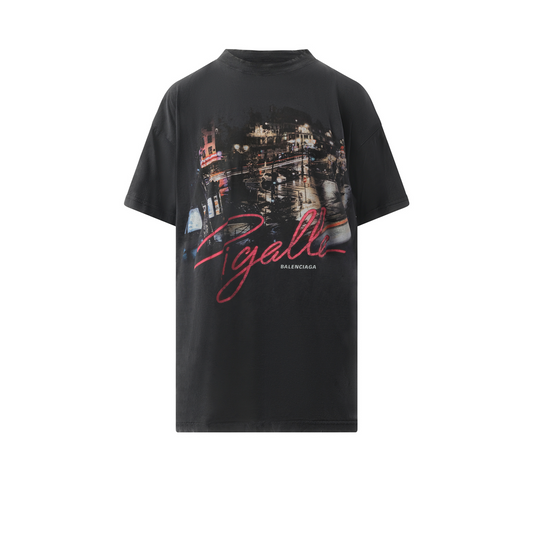 Pigalle Oversized T-Shirt in Faded Washed Black