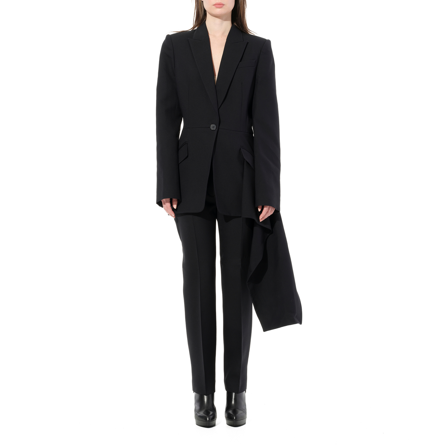 Drape Jacket in Black