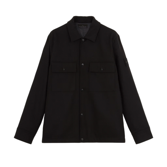 Compass Shirt Jacket in Black