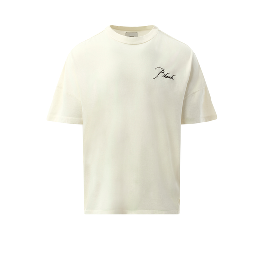 Rhude Reverse T-Shirt in Vintage White