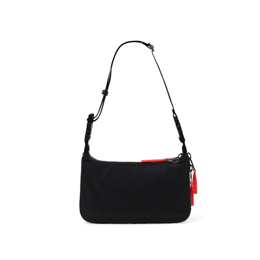 Zip-D Shoulder Bag in Black