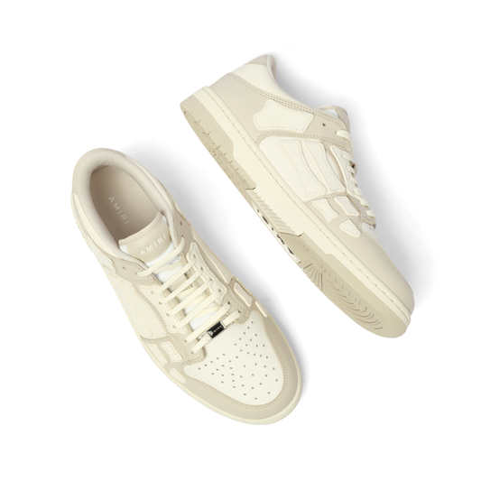 Skeleton Low Top Sneaker in Alabaster