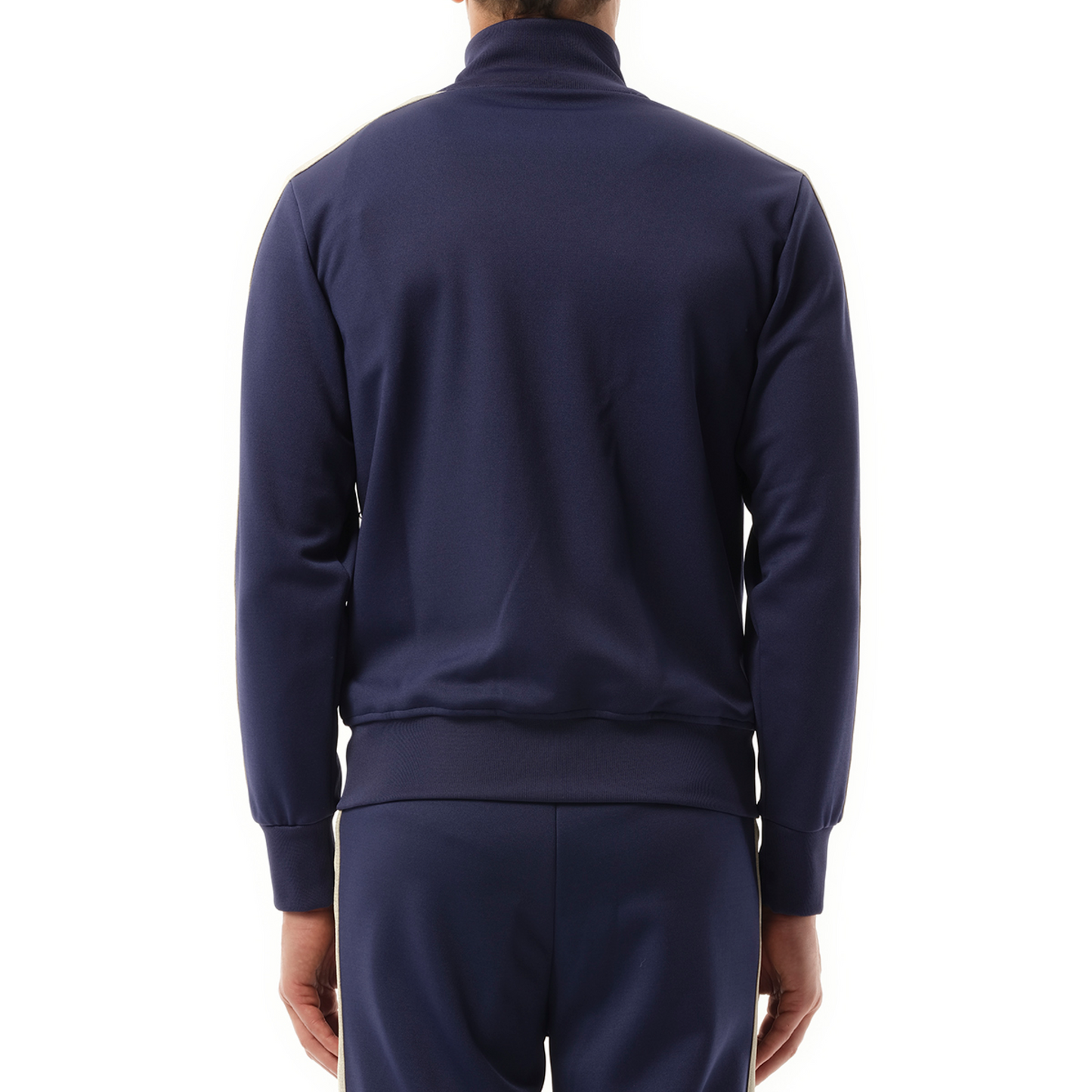 Logo Track Jacket in Navy Blue/Off White