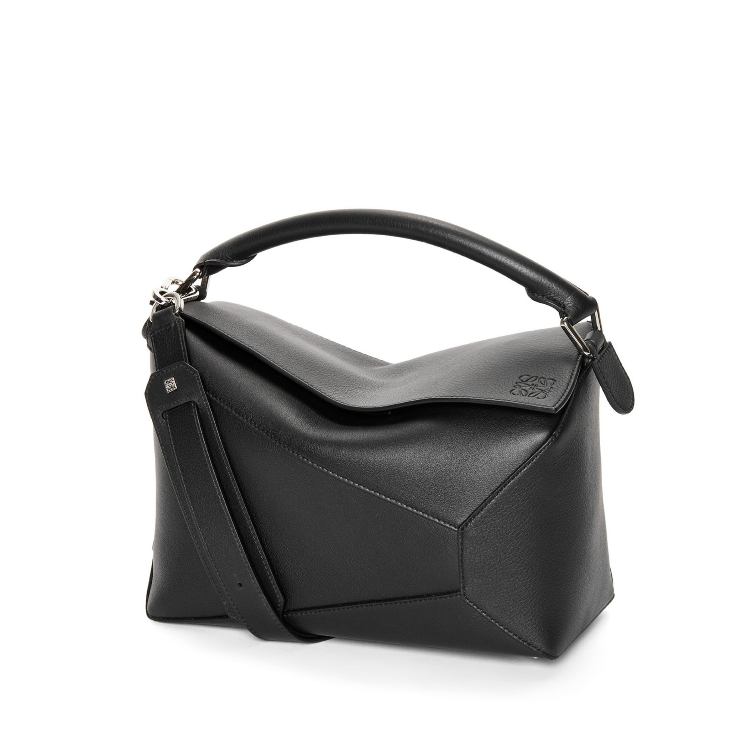 Puzzle Edge Bag in Black