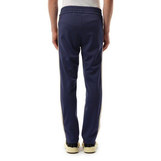 Logo Track Pants in Navy Blue/Off White