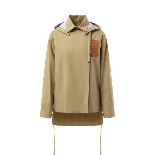 Hooded Anagram Parka in Sweet Caramel