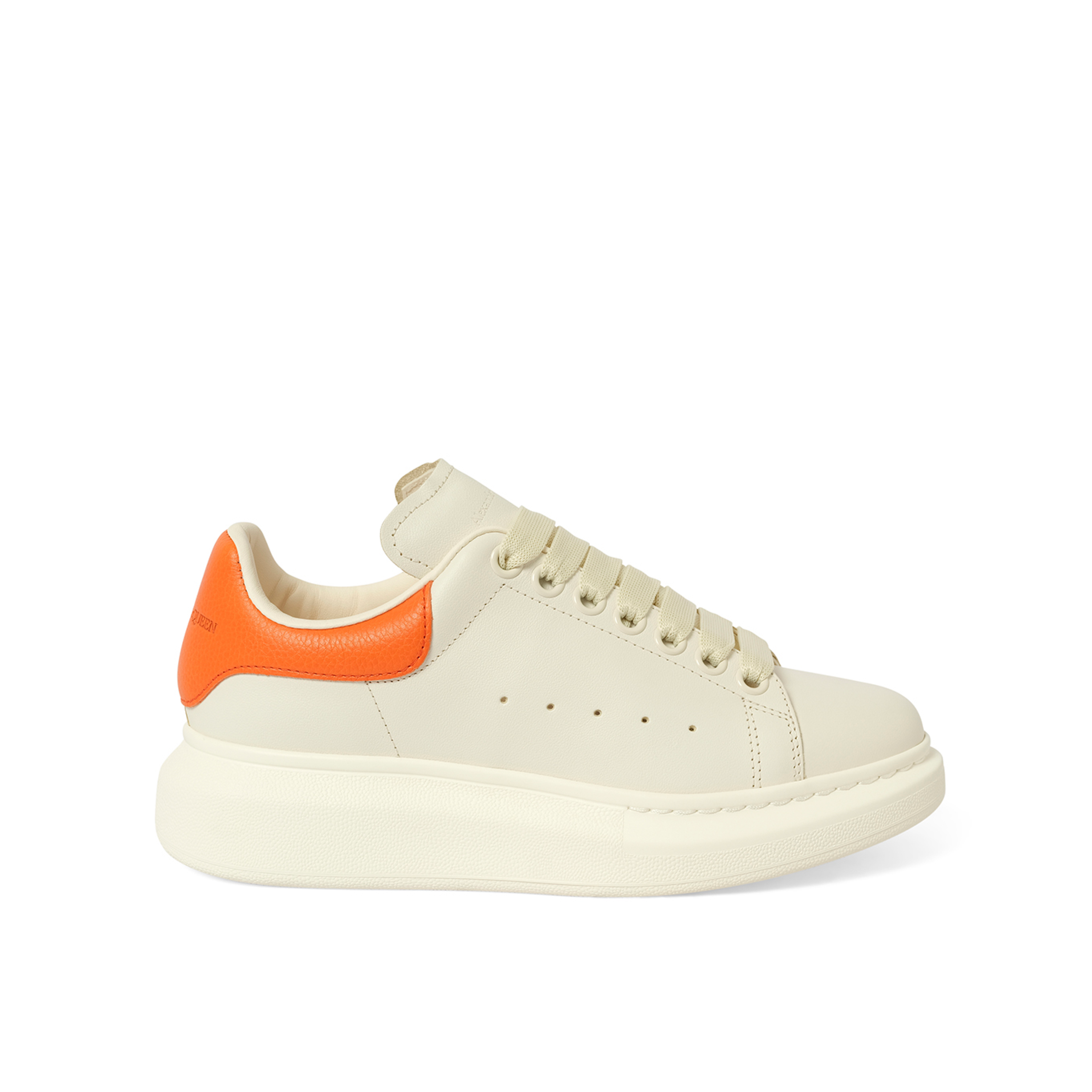 Larry Oversized Sneaker in Off White/Orange