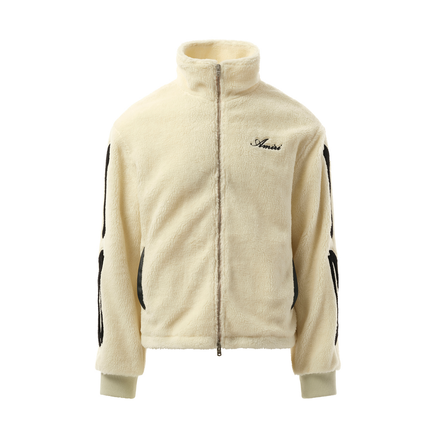 Bones Fleece Jacket in Alabaster