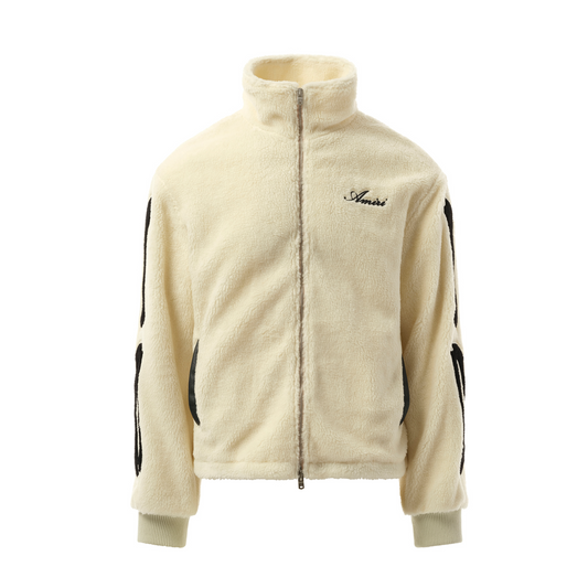 Bones Fleece Jacket in Alabaster