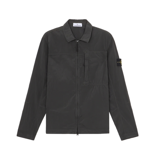 Nylon Metal Overshirt in Lead Grey