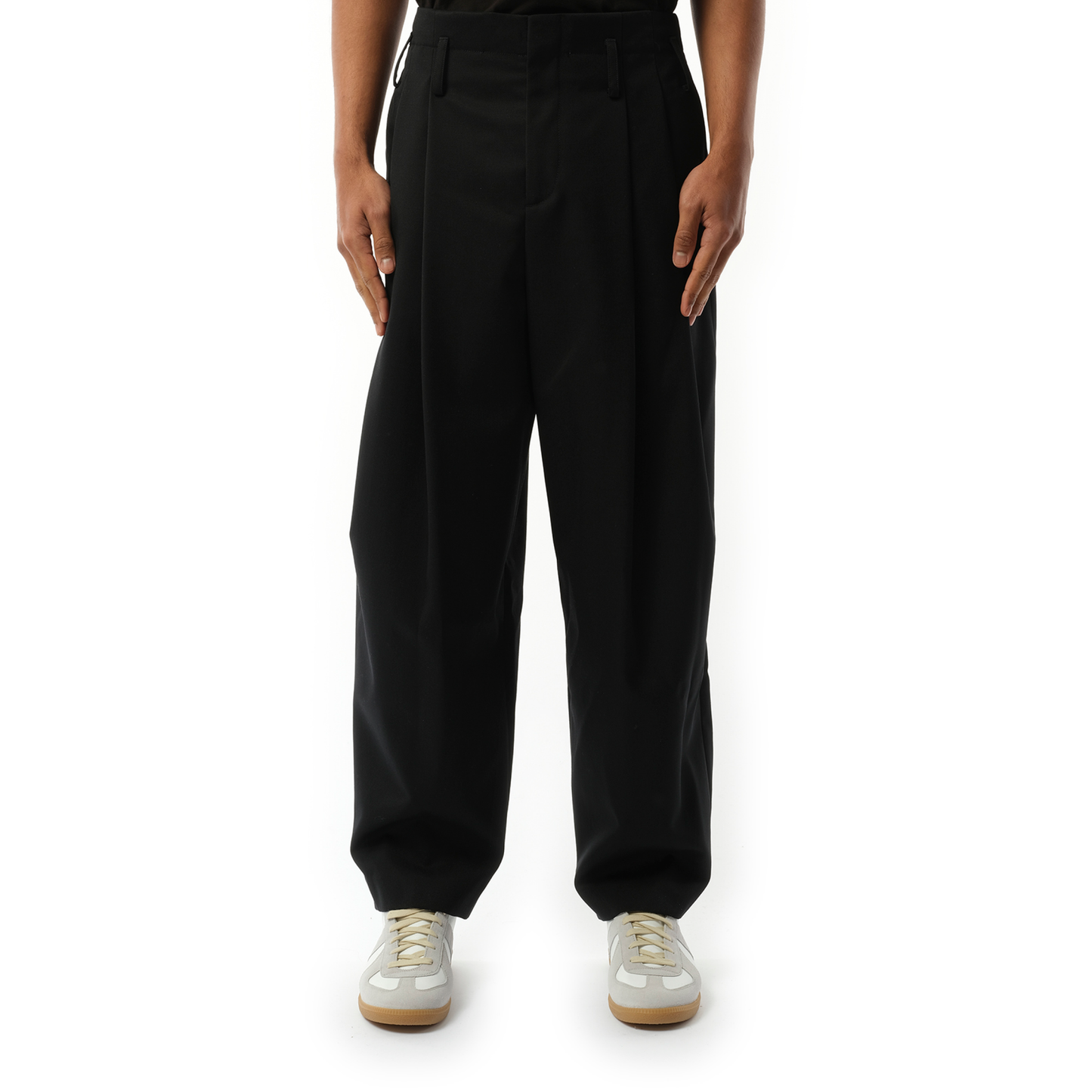 Relaxed School Boy Pants in Black