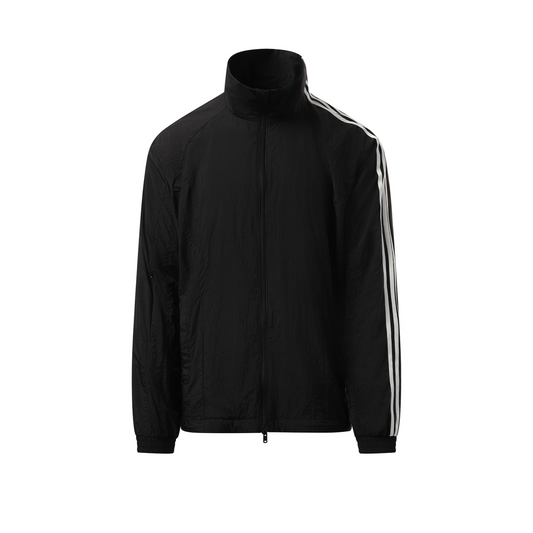 3 Stripe Nylon Jacket in Black