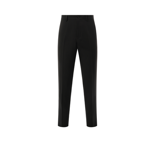 Zip Detail Casual Pants in Black