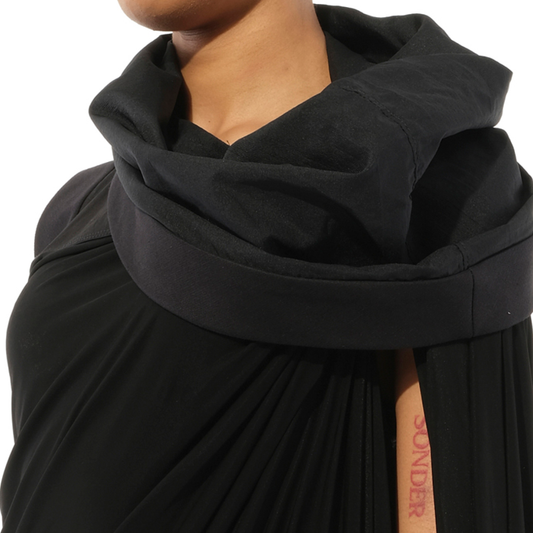 Sleeveless Toga Top in Black