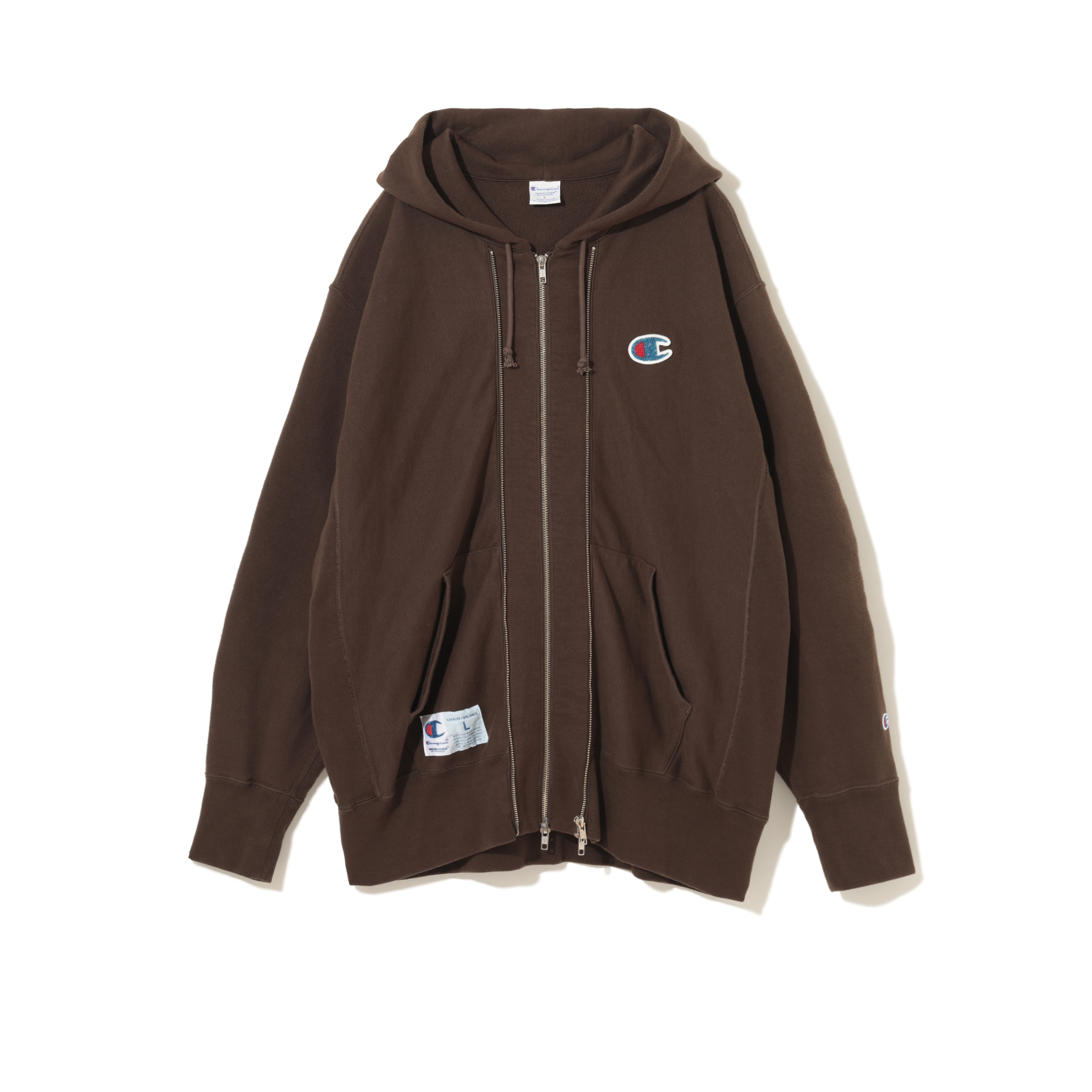 Undercover x Champion Zip Hoodie in Brown