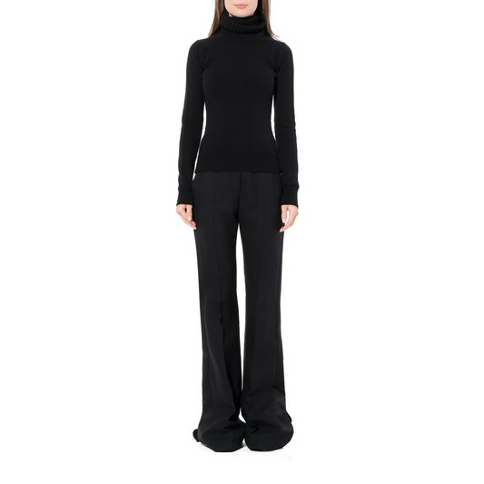 Cashmere High Neck Knitwear in Black