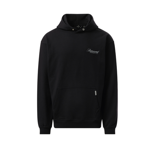 Represent Owners Club Script Hoodie in Black