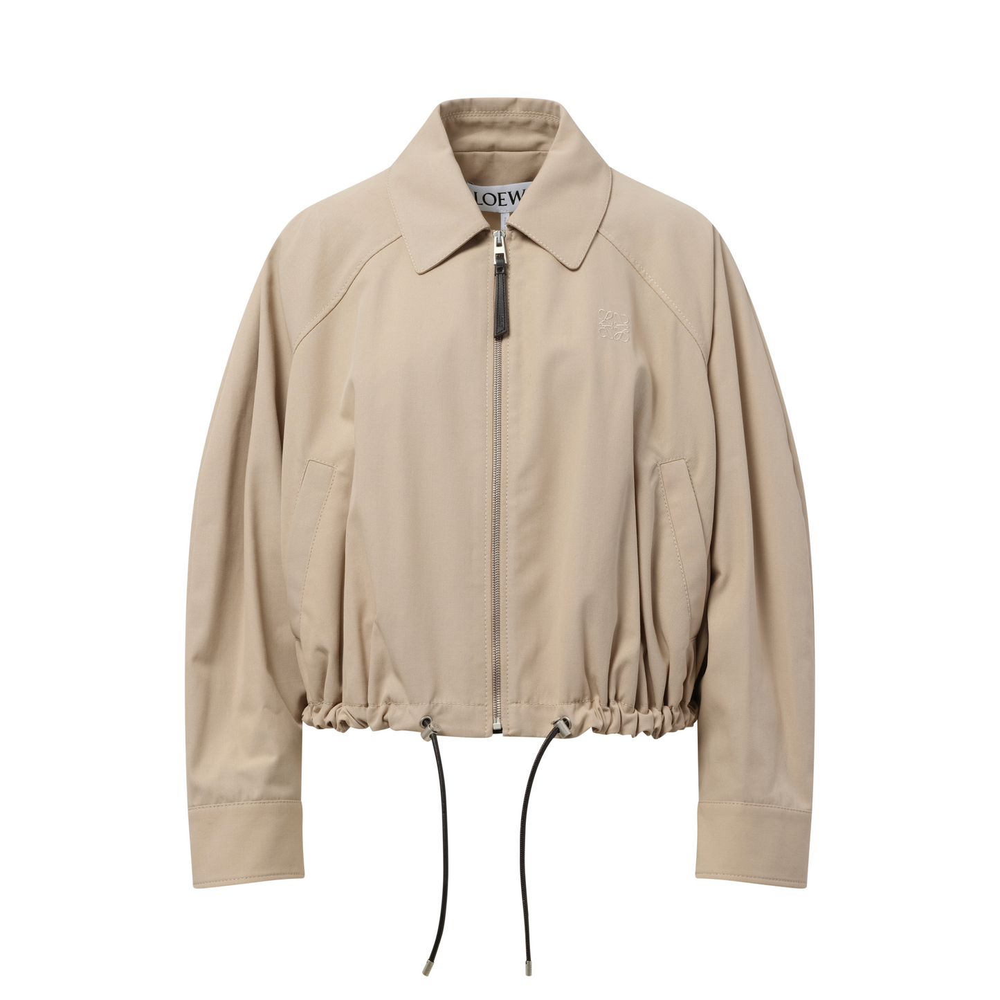 Relaxed Fit Balloon Jacket in Beige