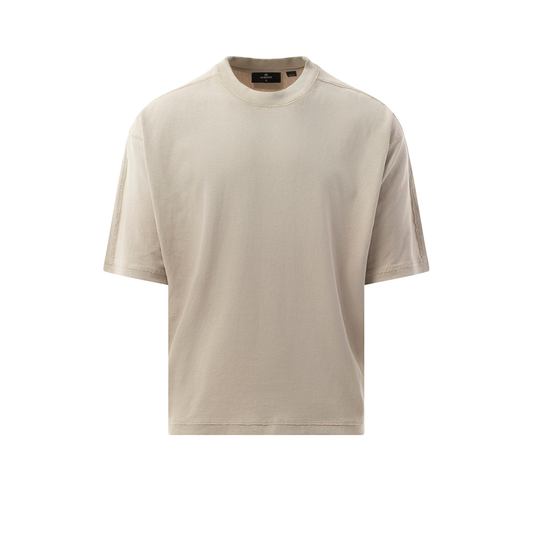 Stepped Hem T-Shirt in Oat