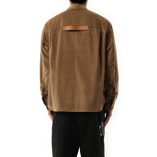 Corduroy Overshirt in Light Camel