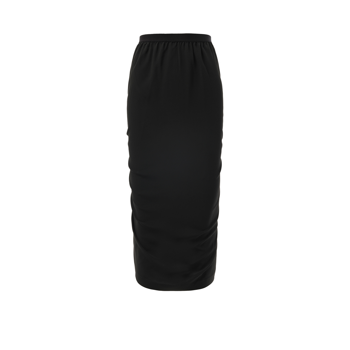 Cocoon Crepe Shrimp Skirt in Black