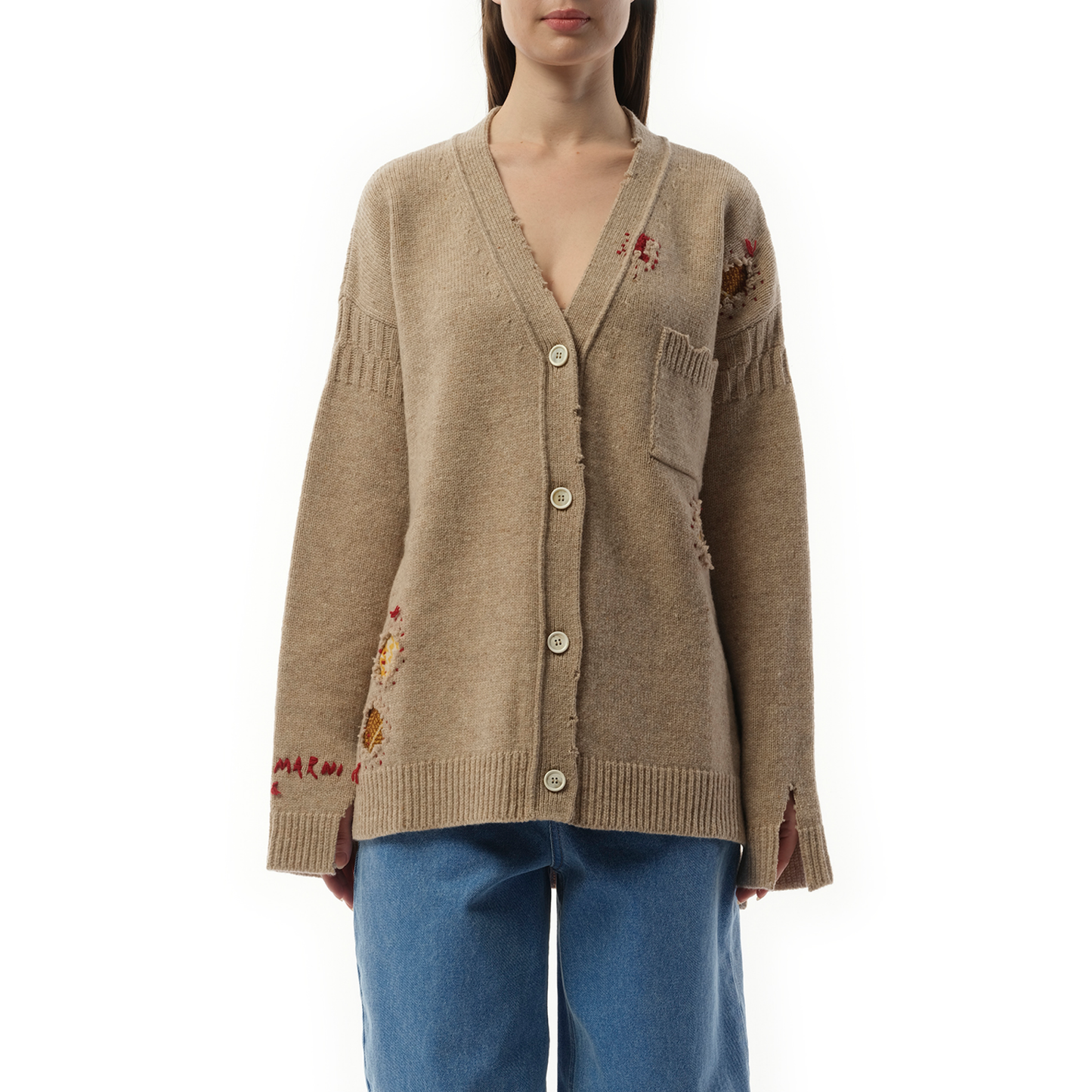 Pullovers Cardigan in Moccasin