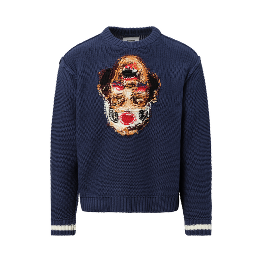 Acting Supporter Knitwear Sweater in Navy