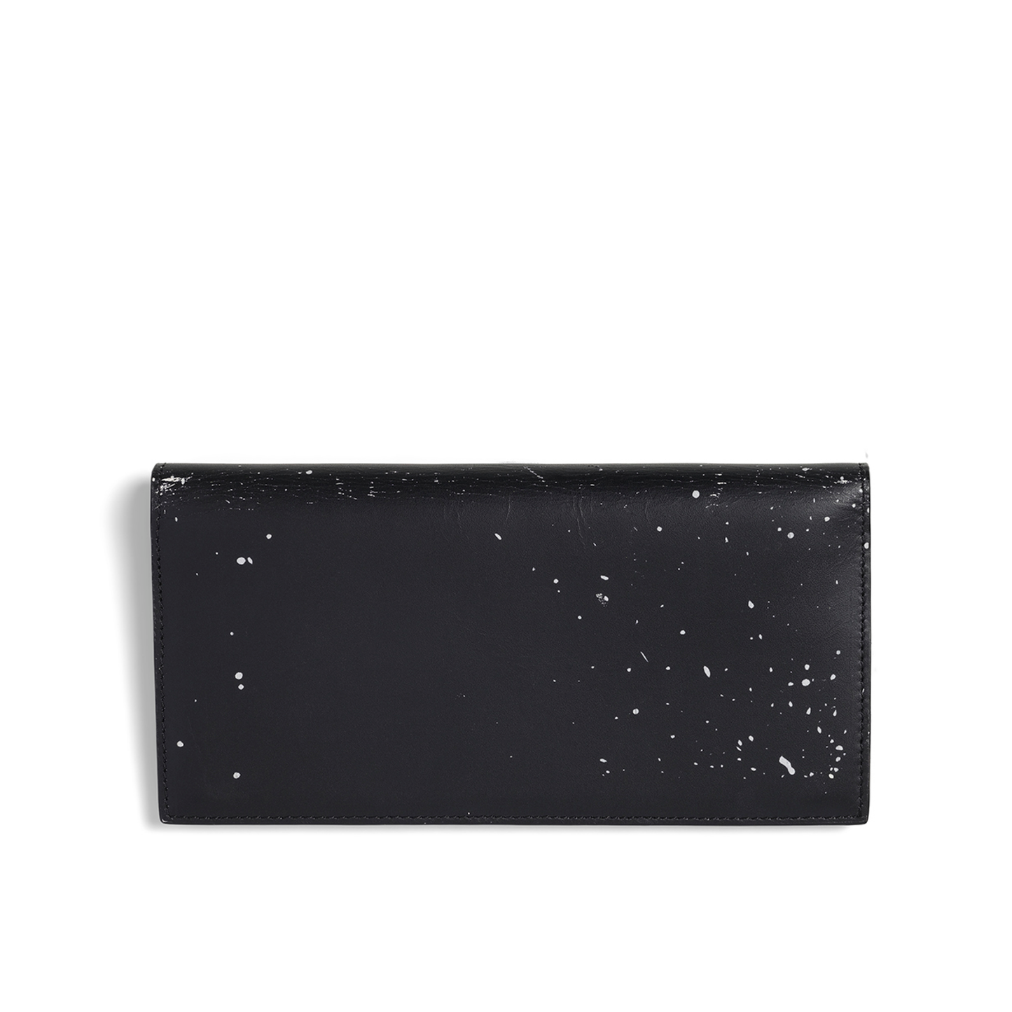 Long Zip Wallet in Black/White