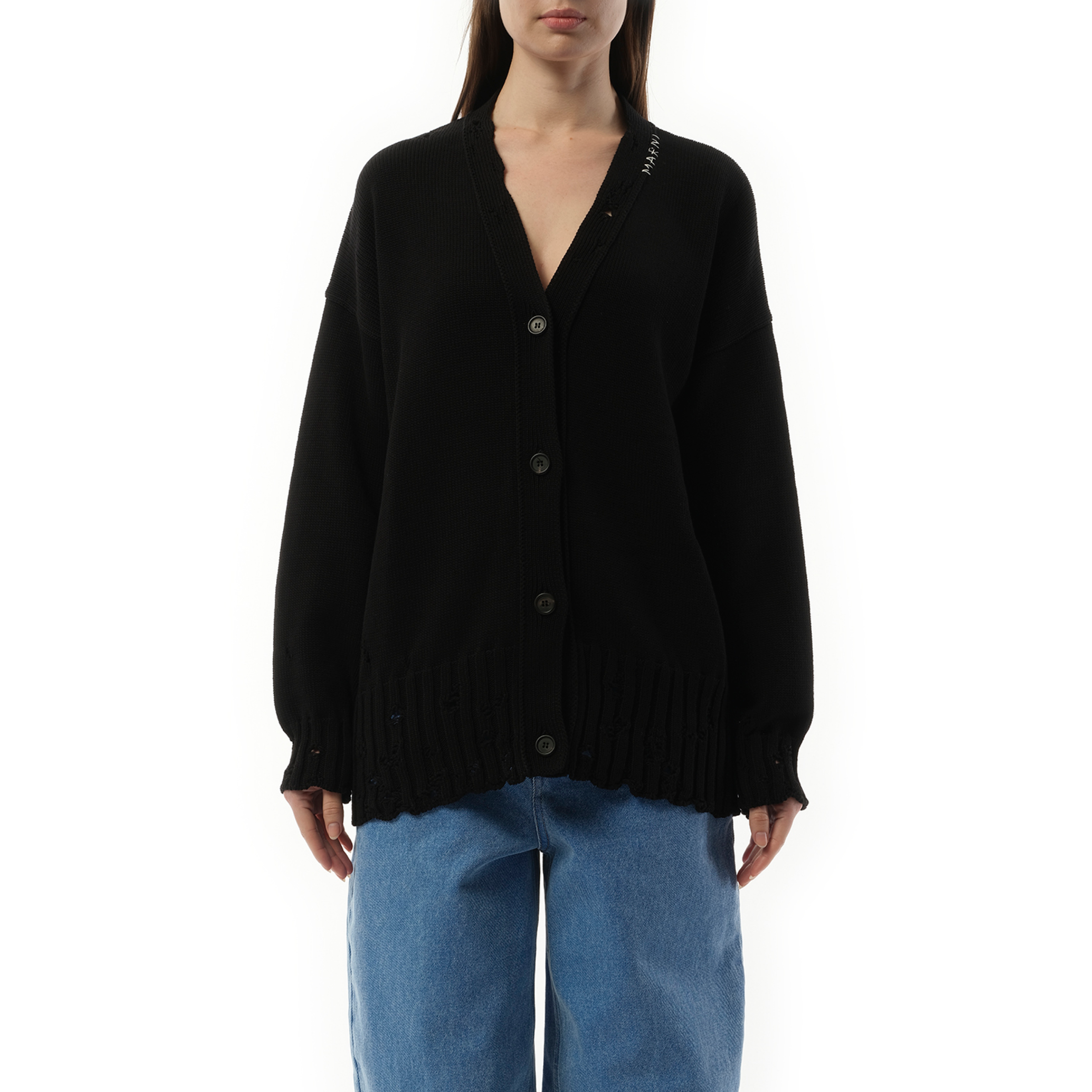 Pullovers Cardigan in Black