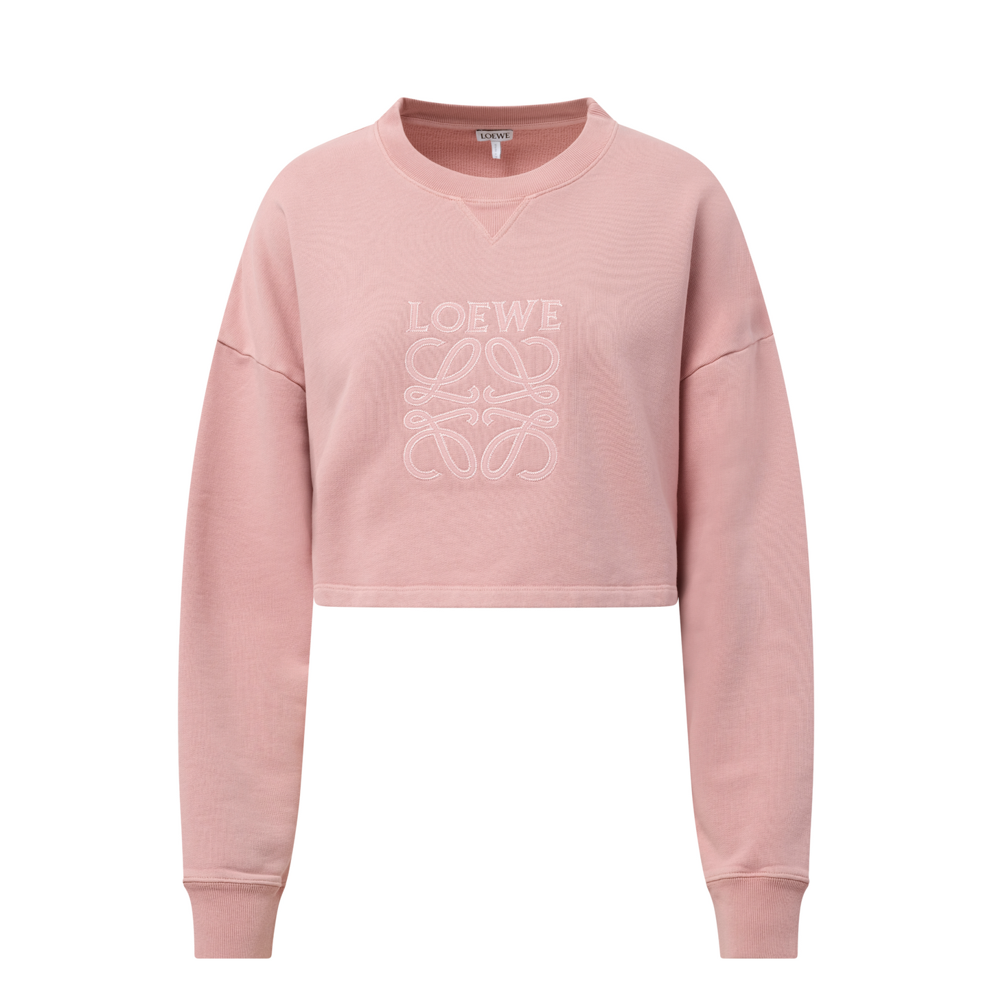 Cropped Anagram Sweatshirt in Pink