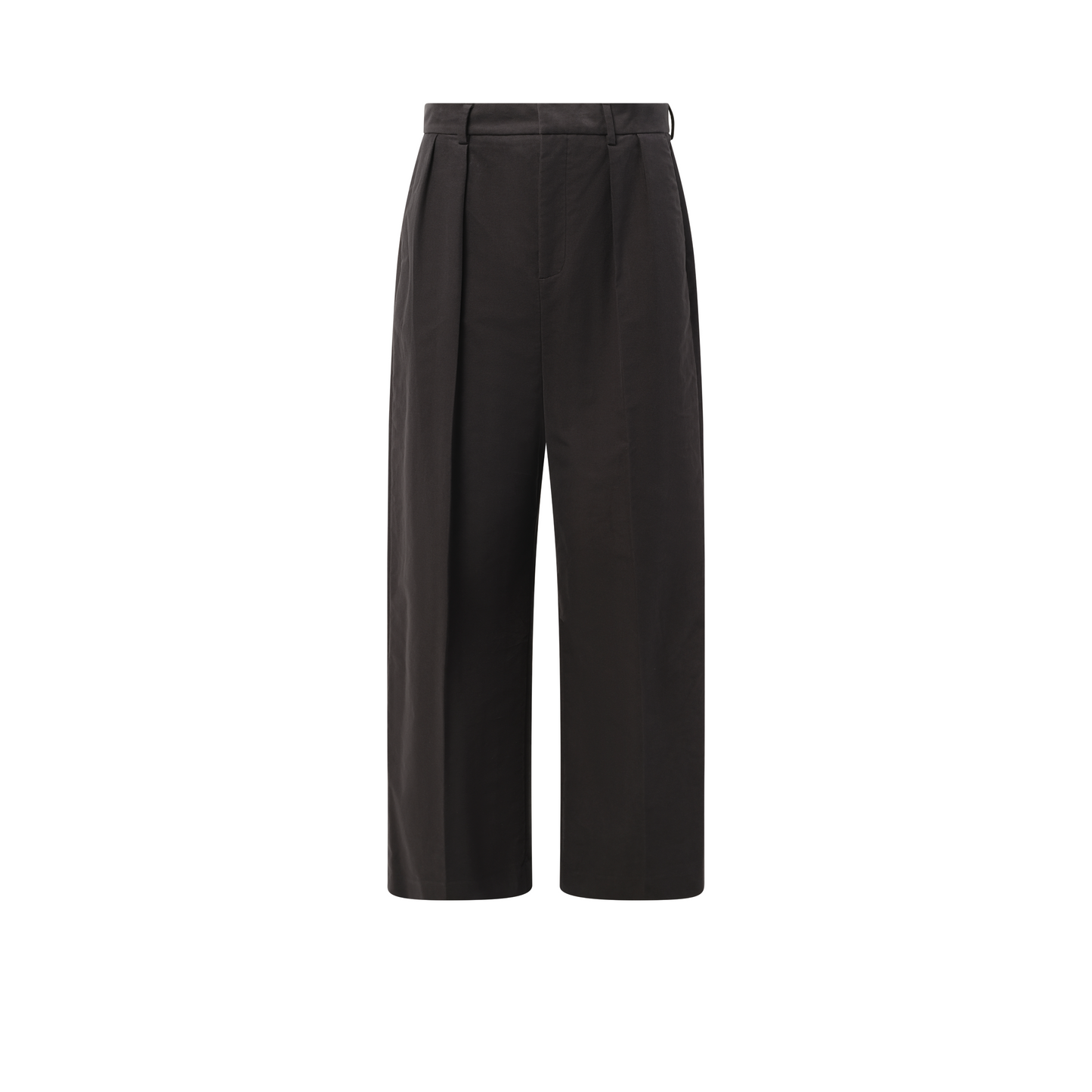 Pleated Trouser in Dark Anthracite