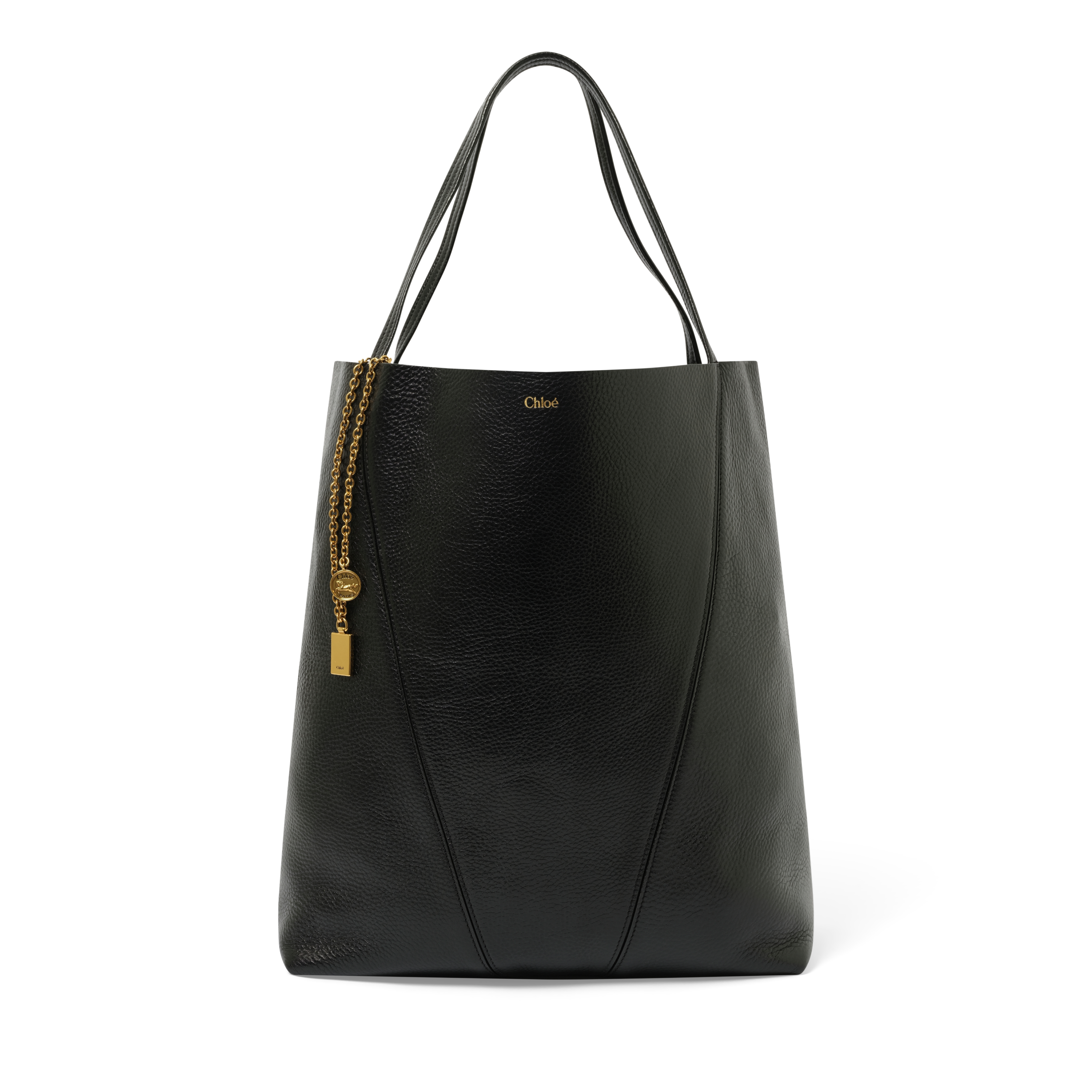 Chloe Spin Large Tote Bag in Black