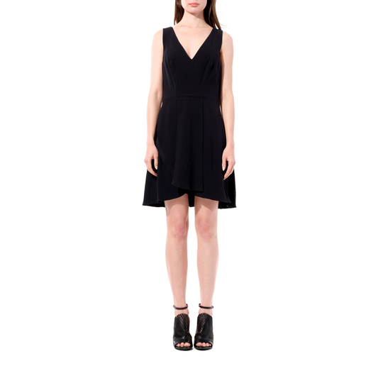 Breezy Short Sleeve Dress in Black