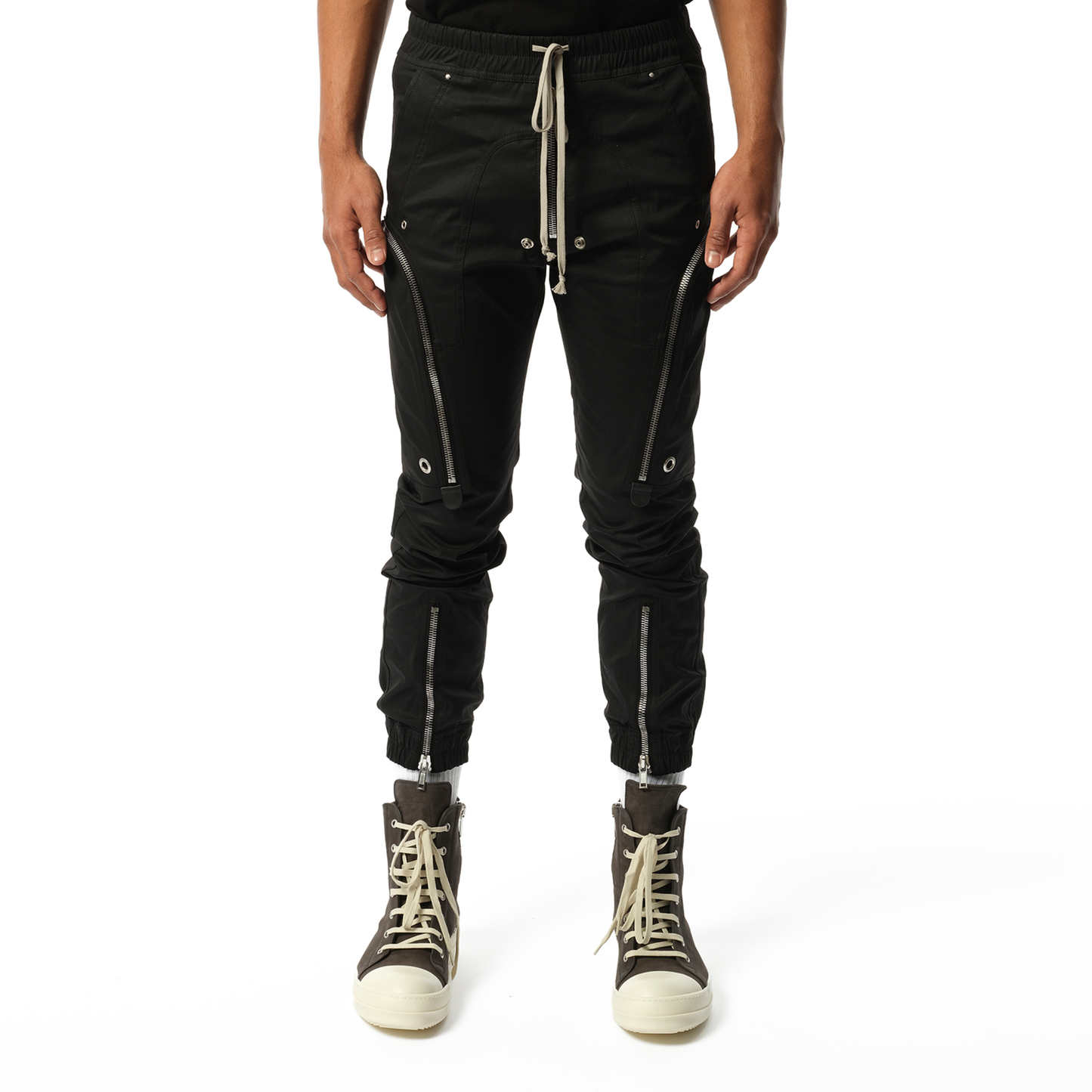 Bauhaus Zip Cargo Pants in Black