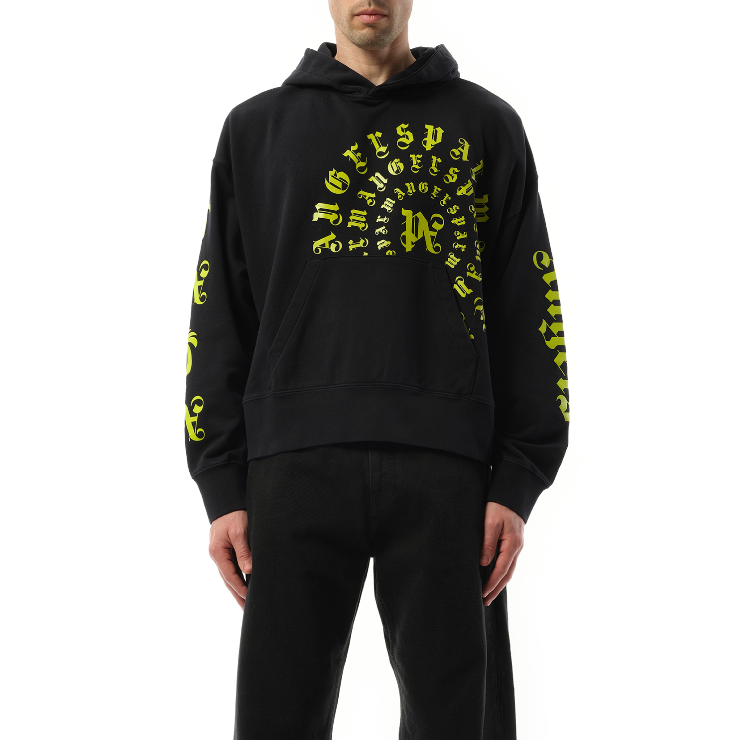 Vertigo Hoodie in Black/Lime