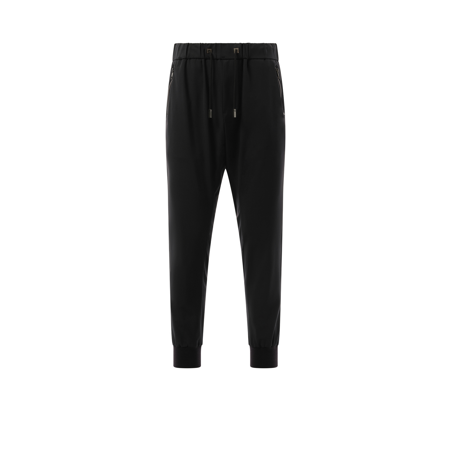 Cuffed Casual Pants in Black