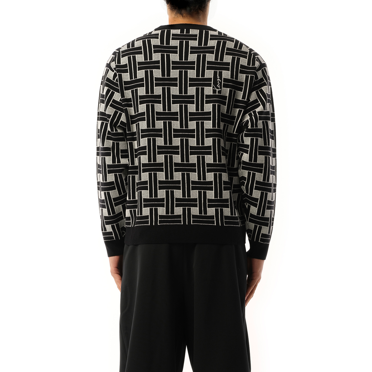 Kenzo Weave Sweater in Black