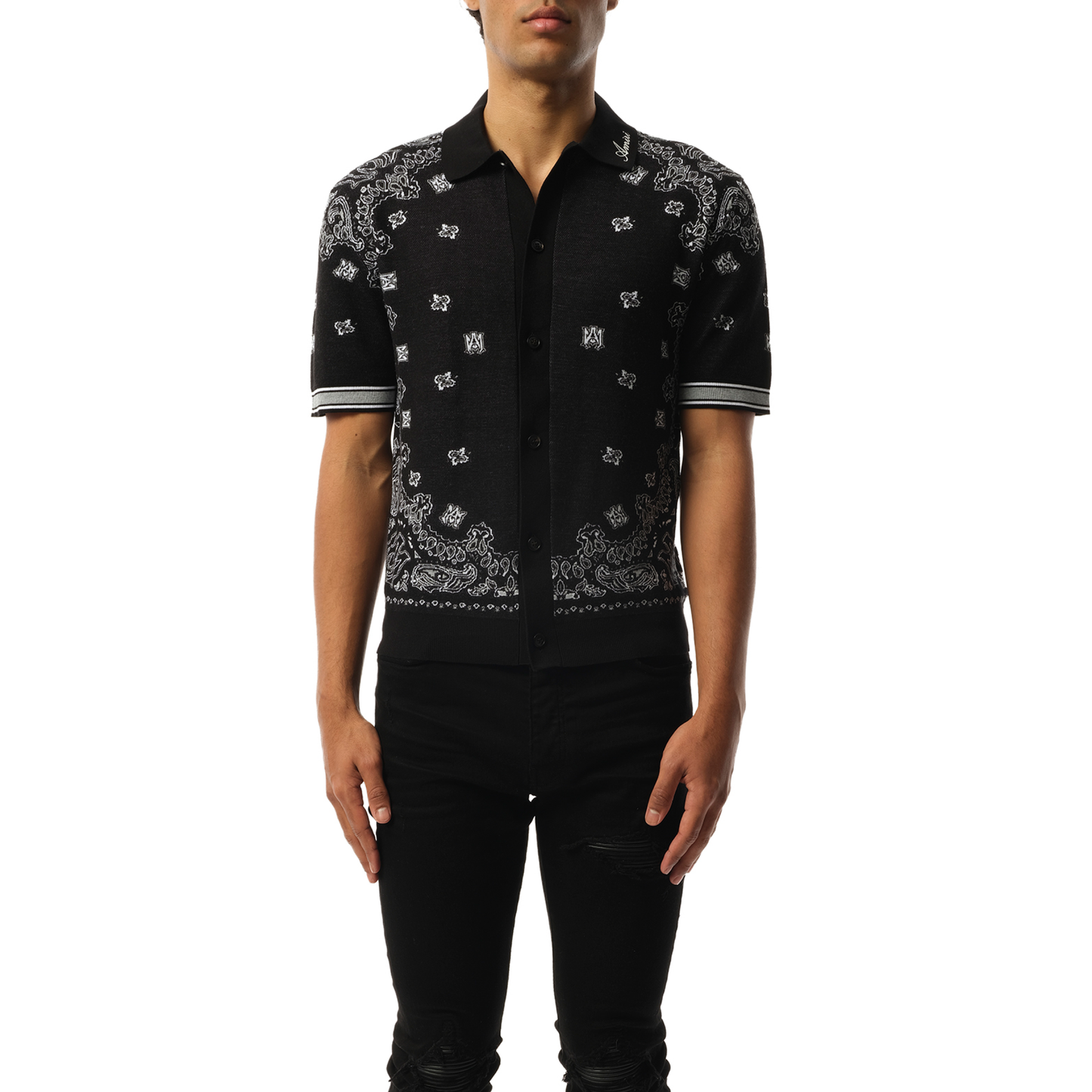 Bandana Polo in Black