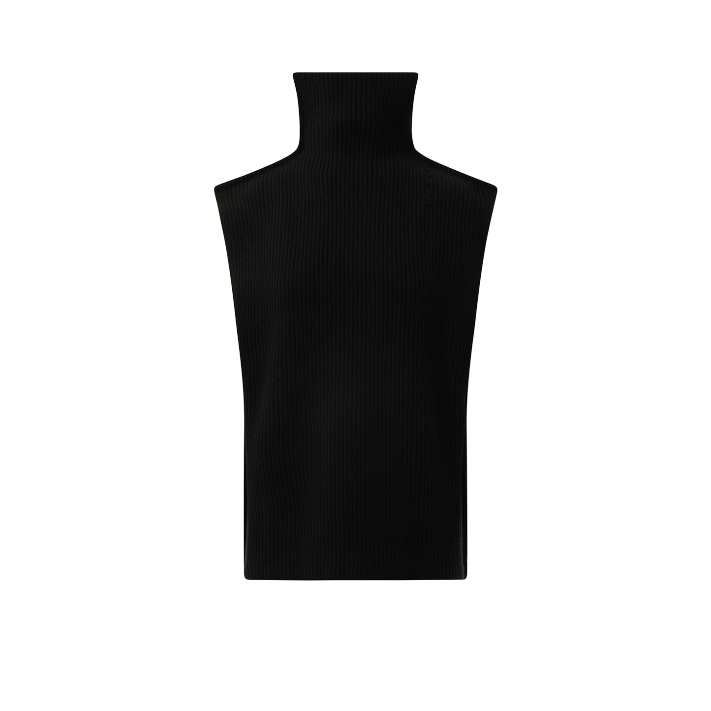 Sleeveless Turtleneck Sweater in Black