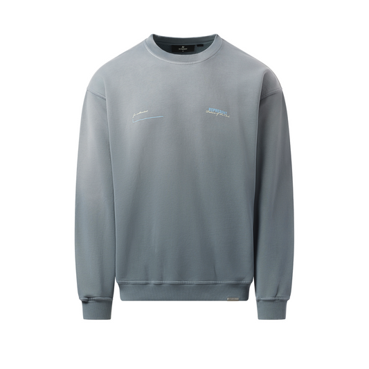 Patrons of The Club Sweatshirt in Washed Grey