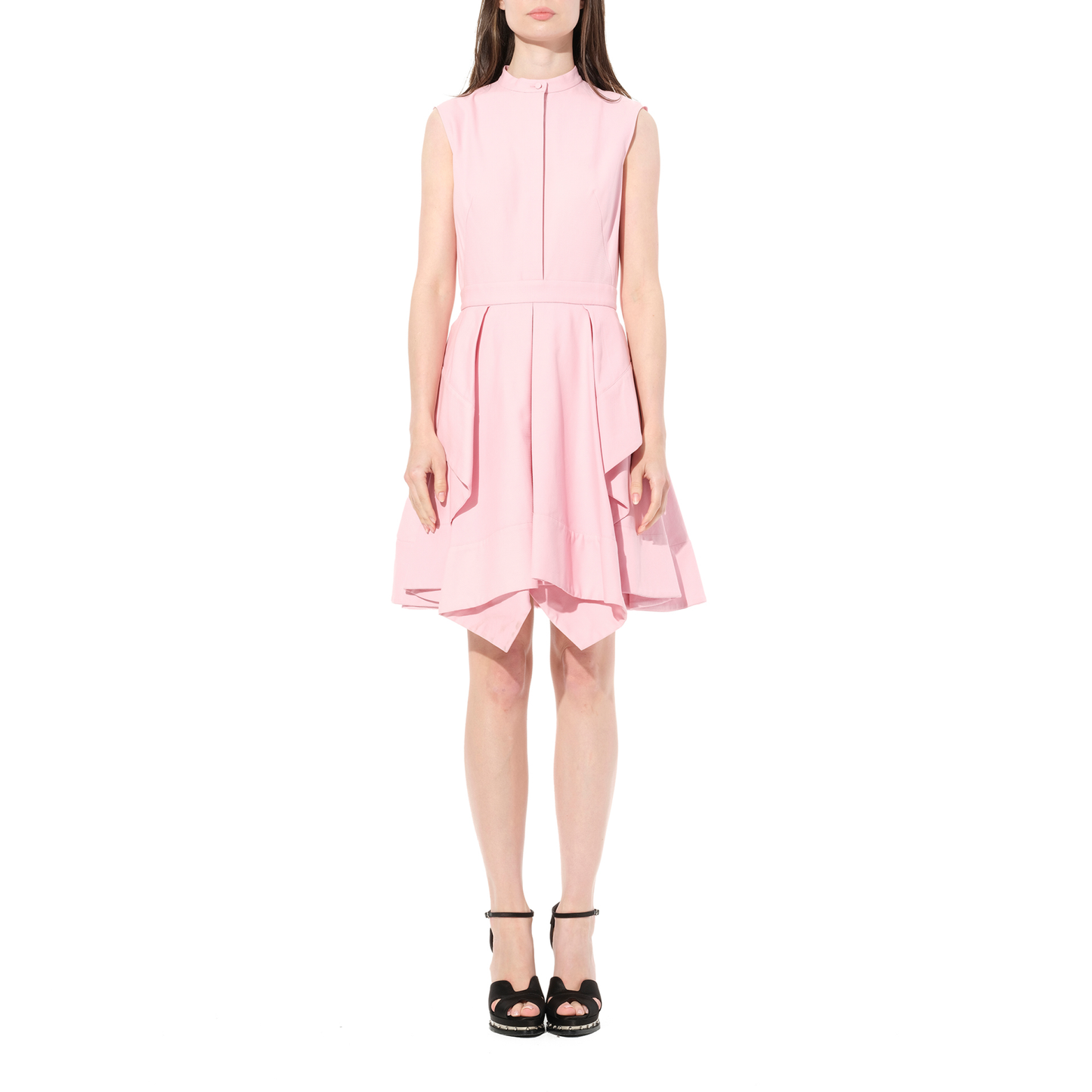 Cotton Piquet Dress in Pink