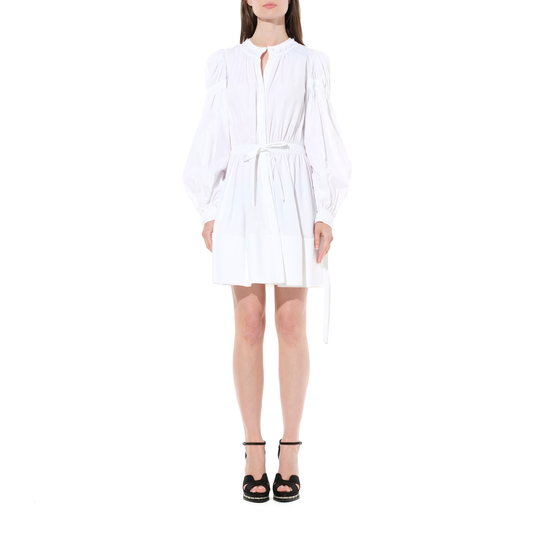 Abito Poplin Dress in White