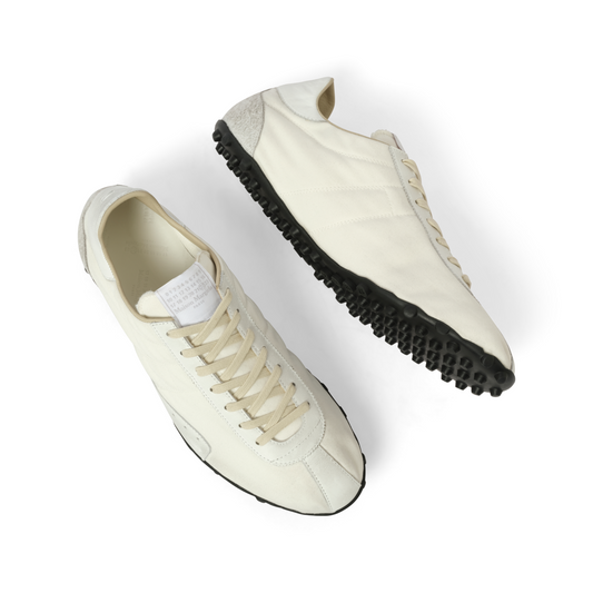 Sprinters Low Top Sneaker in White/Birch