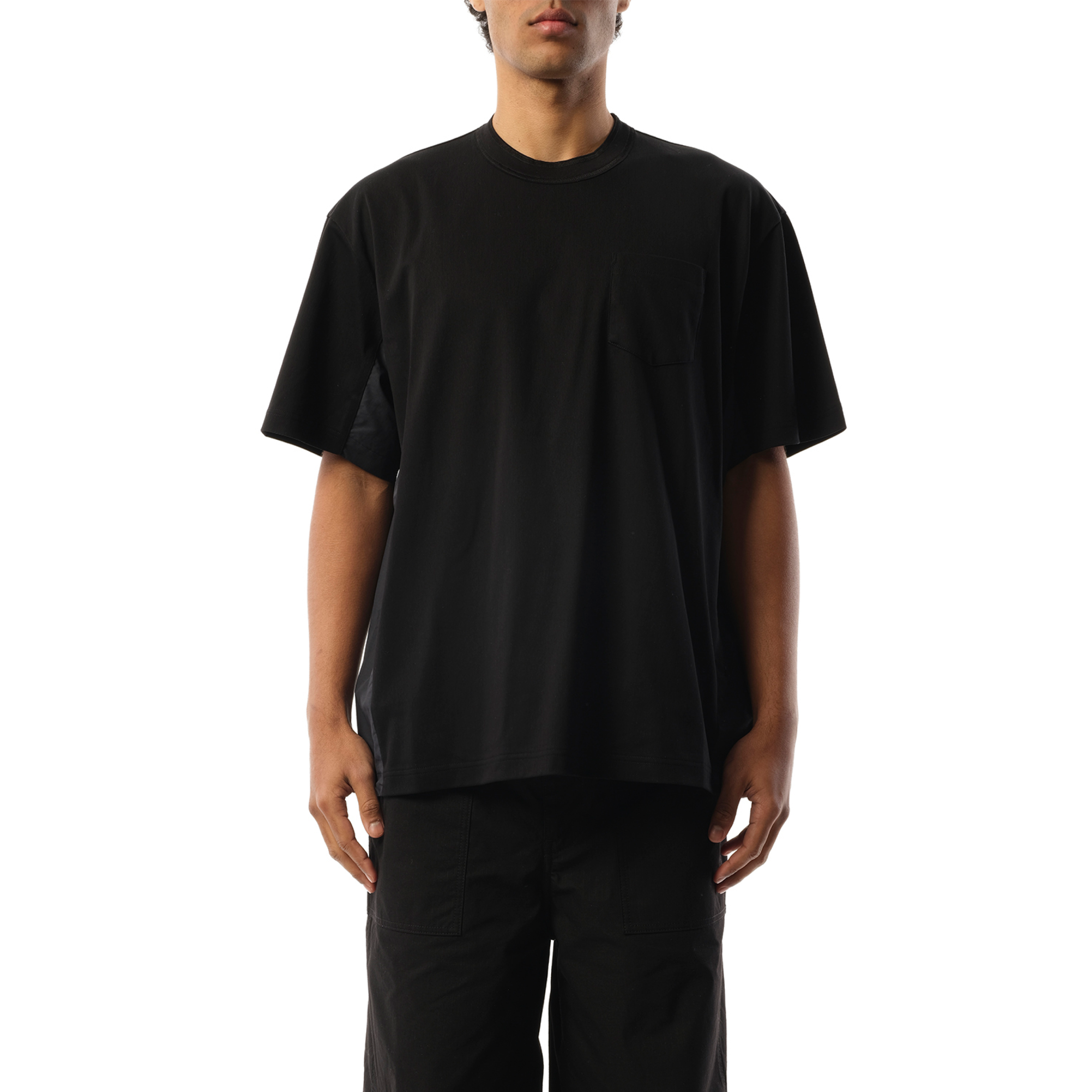 Cotton x Nylon T-Shirt in Black