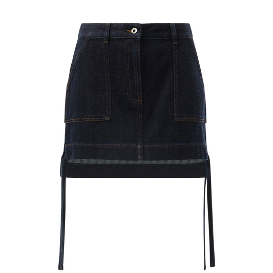 Workwear Skirt in Indigo Blue