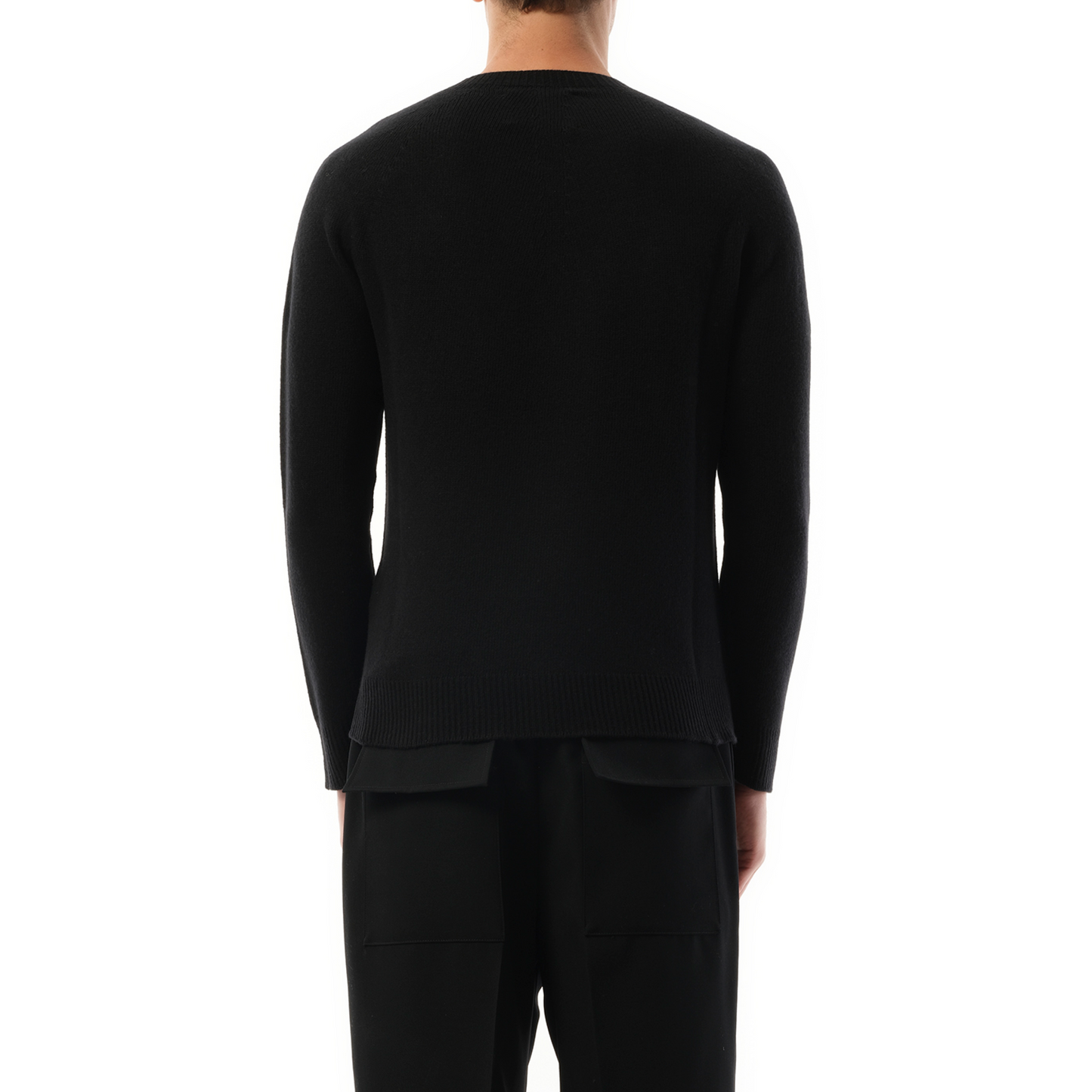 Cashmere Seamless Sweater in Black